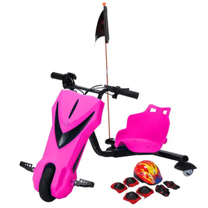 Juguetes Infantiles para Exteriores, <span class=keywords><strong>Crazy</strong></span> <span class=keywords><strong>Drift</strong></span> <span class=keywords><strong>Cart</strong></span>, Triciclo Eléctrico de Derrape de 3 Ruedas - Product Image 1