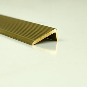 Perfiles de ajuste de azulejo decorativo de cobre cepillado en forma de L Entrega rápida Personalización Embalado en cartón Fabricante vietnamita - Product Image 1