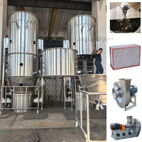 Séchoir-granulateur à lit fluidisé professionnel de haute qualité contrôlé par PLC pour la formule de détergent Ti, les liquides de lavage et la transformation alimentaire