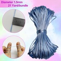 Corde en nylon pour bracelets 1.5mm Nylon soie perles cordon Bracelet fabrication chaîne queue de rat collier lanière bijoux