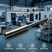 Mandrin de positionnement long et escalonné en acier inoxydable 304 316 sur mesure, axe de guidage usiné sur mesure pour outillage de machine d'impression