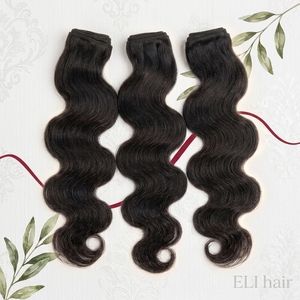 Extensions de cheveux vietnamiens 100% naturels, double trame, qualité supérieure, haut de gamme, pour boucles Pixie, effet peau, ondulations naturelles, traitement vapeur pour boucles - Product Image 4