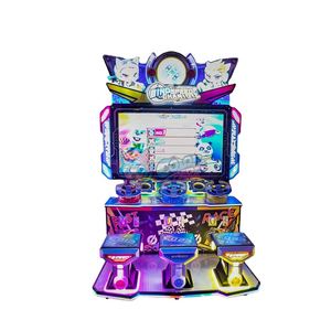 เครื่องเกมอาร์เคดหยอดเหรียญสำหรับเด็กแบบแข่งขันสามคน ดีไซน์ใหม่ สีสันสดใส สวนสนุกสีสันสดใส - Product Image 1