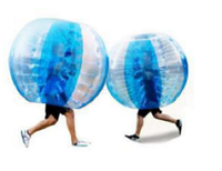 0.9mm PVC gonflable Zorb Ball Bubble Soccer 1.5m Herbe Dia avec pompe à air et garantie de 3 ans Commande minimum 1 pièce