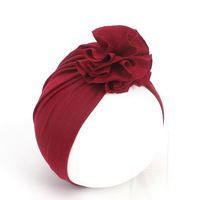 Bonnets Turban Nouveaux-nés Filles à Volants en PU Doux et Tissu Satiné Ajustable avec Impression Numérique – Adorables Accessoires Cheveux