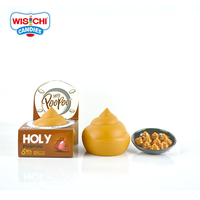 Hoogwaardige roze gummy poep mango jam gevulde poepvormige snoepjes kleurrijke gummy halal poep dulces voor de supermarkt