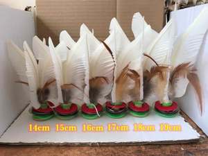 Pedido a granel precio barato blanco colorido Kick Shuttlecock pluma de ganso <span class=keywords><strong>Jianzi</strong></span> al por mayor - Product Image 3