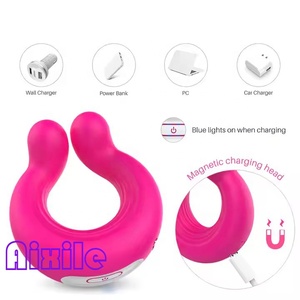Anneau vibrant pour pénis, jouets sexuels pour adultes pour hommes, 9 modes de vibration, anneau vibrant pour pénis avec stimulateur clitoridien, jouets pour adultes <span class=keywords><strong>en</strong></span> <span class=keywords><strong>couple</strong></span> - Product Image 4