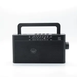 Dongguan Battery Operated Power Supply am fm sw Rechargeable Portable USB/TF Radio