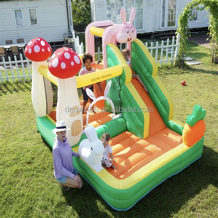Peluncuran komersial anak-anak populer luar ruangan bayi pesta perosotan kolam renang tiup untuk tempat bermain pesta ulang tahun anak