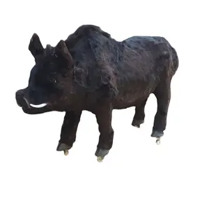 Wild Boar Exhibition Hall Restaurant Decoration Hunting Props Simulation Animal Black Pig Model