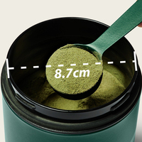 Conteneur en métal de 32 oz (1000 ml) sans BPA pour poudre nutritionnelle, boîte de rangement en acier inoxydable de qualité supérieure avec large ouverture