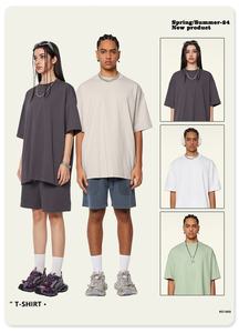 Venta al por mayor de camisetas transpirables para hombre con logotipo de impresión personalizada Oversize Plain Loose Fit Unisex Sports Washed Tee para el verano - Product Image 3