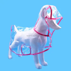 Prezzo di fabbrica all'ingrosso 100% impermeabile trasparente per cani da compagnia giacca impermeabile impermeabile impermeabile impermeabile