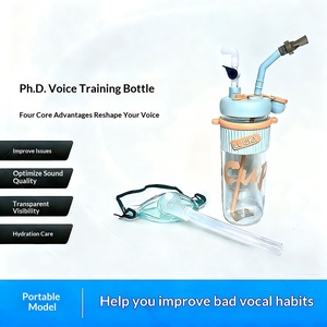 Bouteille d'entraînement vocal avec masque de contrôle respiratoire pour <span class=keywords><strong>la</strong></span> pratique de <span class=keywords><strong>la</strong></span> prononciation alternative, dispositif d'entraînement pour chanteurs professionnels - Product Image 3