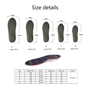 Chuyên nghiệp đầy đủ chiều dài chỉnh hình giày chèn Hỗ trợ metatarsals bàn chân phẳng vòm plantar Fasciitis chỉnh hình lót - Product Image 2