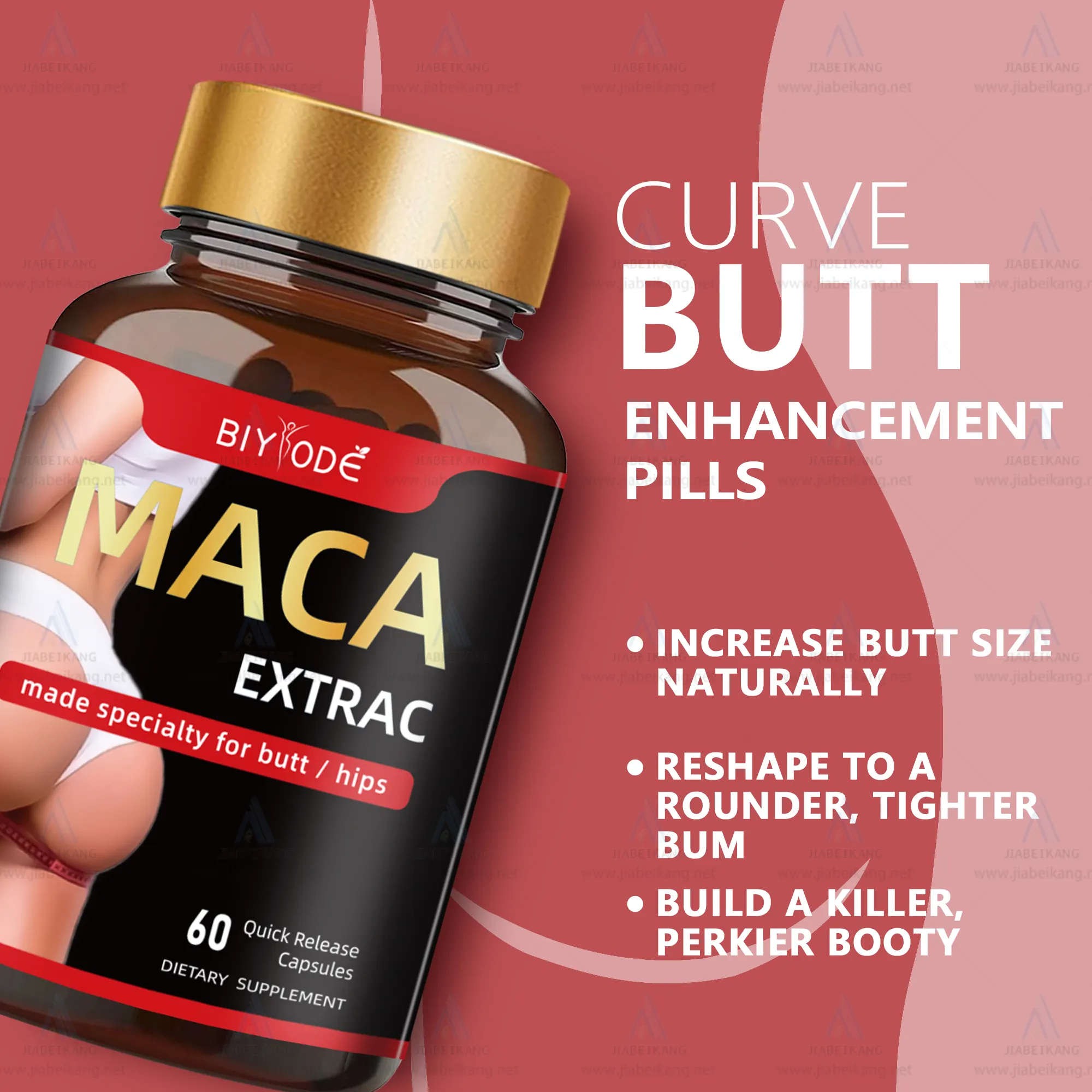 Black maca root for hip and butt enlargement ultimate nature ingredient wholesale private label bbl pills capsule
