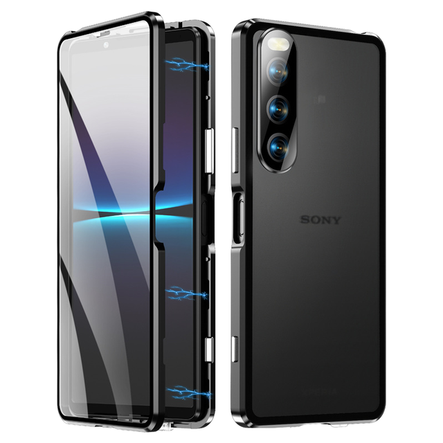 For for 1 10 VII Magnetic Metal Tempered Glass Shockproof Dirt-resistant Sports Design Mobile Phone Case