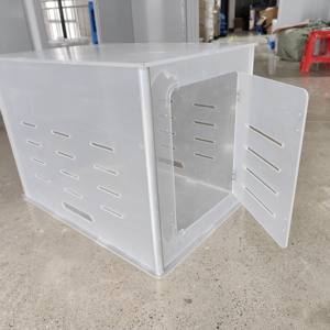 Özel akrilik kedi köpek kulübesi ev Modern şeffaf Pet ekran durak kediler köpekler tavşanlar için taşınabilir kafes Pet ev Pet Hut - Product Image 1