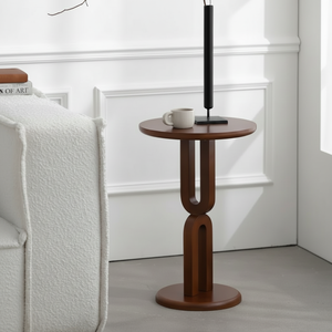Taburete lateral de cama de doble cara Mesa de madera Mesa de centro de esquina Mesa de madera para sala de estar Muebles exclusivos al mejor precio - Product Image 1