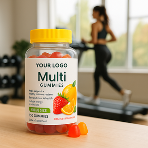 매일 면역 지원을위한 비타민 C <span class=keywords><strong>D3</strong></span> 및 아연 프리미엄 성인 종합 비타민 구미 OEM 개인 라벨 150 카운트 - Product Image 2