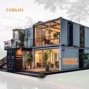 Casa Prefabricada Móvil Impermeable con Techo Inclinado, de 3, 4 o 5 Dormitorios, Contenedor Plegable y Expandible de 20 o 40 Pies, Casa Tipo Granny Flat con Terraza - Product Image 1