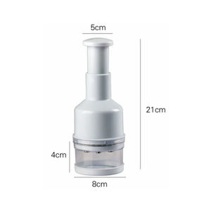 Garlic Crusher Manual Vegetable Chopper Multi Function Kitchen Tool White 1 Piece - Product Image 5