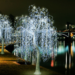 Đèn <span class=keywords><strong>LED</strong></span> trang trí hình cây liễu Giáng sinh cho năm mới, đèn cây hoa <span class=keywords><strong>LED</strong></span> - Product Image 5