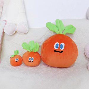 Muñeco de Peluche Creativo de Zanahoria, Almohada de Dibujos Animados de Moda, Regalo de Buena Suerte con Zanahoria y Caqui - Product Image 3