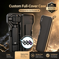 Étui de protection compatible avec DJI Pocket 4 Pro, étui de rangement portable à couverture intégrale et accessoires