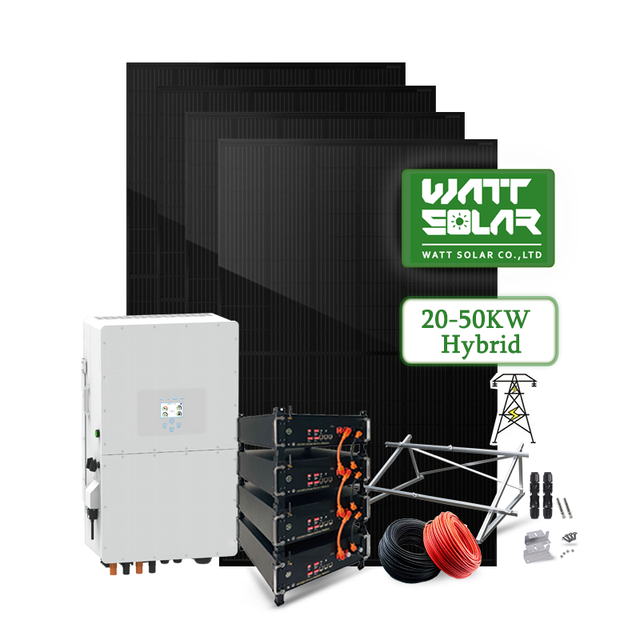 Solar Energy Systems 3kw 5kw 10kw 20kw 30kw on Grid Off Grid Hybrid Solar Panel System for Home