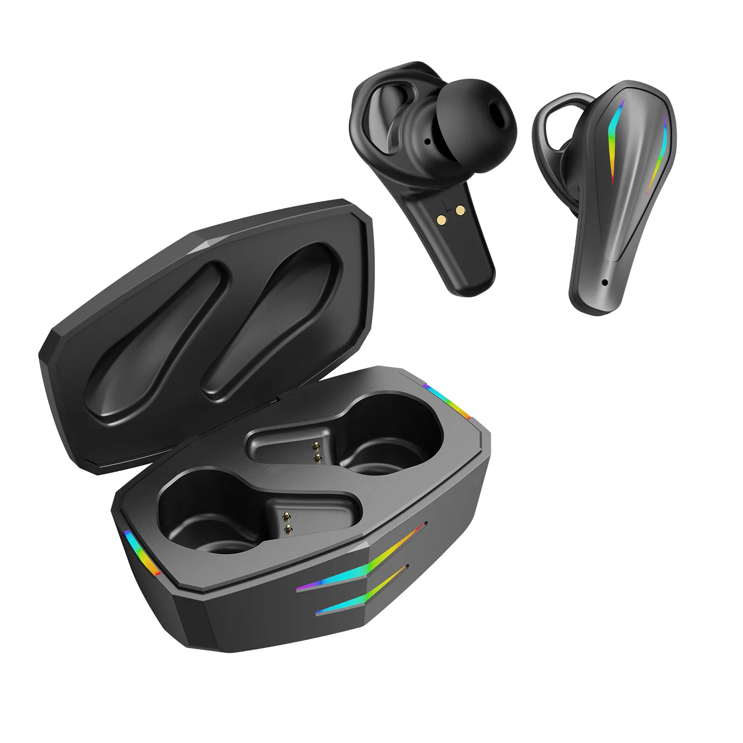 Earbud Earbuds RGB Light Gaming Earphone Low Latency Wireless Gaming Earbuds Bluetooth Wireless Earbuds With Immersive Sound For Game/Travel