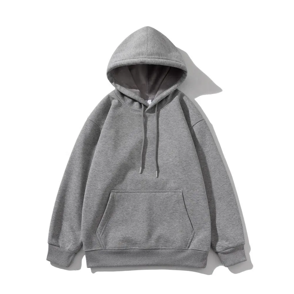 450Gsm High Quality Men Cotton Thick Heavyweight French Terry Pullover Hoodie Custom Drop Shoulder Fleece Oversized Hoodies