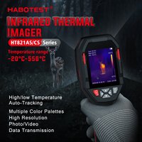 Cámara Termográfica Portátil HABOTEST HT821AS, Cámara de Imagen Térmica de Mano con 256x192 Píxeles de Imagen Térmica y Sensibilidad de 40mk