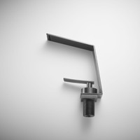 Robinet de lavabo cascade monotrou en cuivre, moderne et minimaliste, haut de gamme, à poignée unique, pour eau froide et chaude