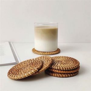 Set di 4 Sottobicchieri in Erba Marina Spessa Intrecciata a Mano, Porta Tazze in Juta, Sottobicchieri in Rattan Ecologici, Tovagliette da Tavola 35 Cm - Product Image 5