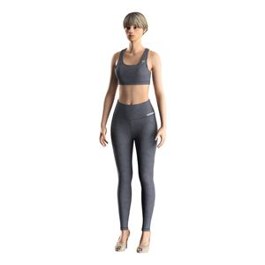 Haut de sport personnalisé pour femme, avec dos nageur et effet froncé, pour fitness et yoga - Product Image 5