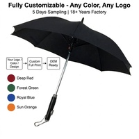 Ventilateur de parasol manuel d'extérieur avec brumisateur, rechargeable par USB, impression de logo personnalisée, cadeau promotionnel, usine OEM