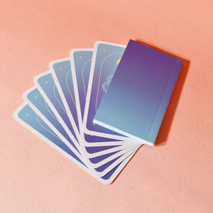 Cartas de <span class=keywords><strong>Tarot</strong></span> Premium Personalizadas, Baraja de <span class=keywords><strong>Tarot</strong></span> con Degradado Azul Púrpura de Ensueño para Juegos y Fanáticos del <span class=keywords><strong>Tarot</strong></span> - Product Image 6