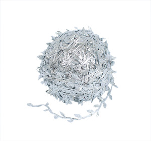 Bandes de feuilles de soie Meng Weihe 200m, feuilles artificielles or et argent, guirlandes pour décorations de mariage, accessoires extérieurs, décoration intérieure - Product Image 2