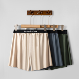 Calzoncillos Bóxer de <span class=keywords><strong>Hombre</strong></span> de Alta Calidad, Ligeros, de Lujo, de Satén, Antibacterianos, Color Piel - Product Image 1