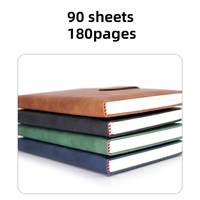 Gran oferta, carpeta de cuaderno de cuero PU de Color macarrón portátil A5/A6, carpeta de diario escolar de negocios de tapa dura, diario de hojas sueltas