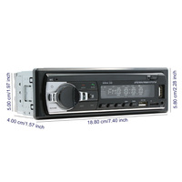 Lecteur MP3 de voiture 530 LED USB2.0 1DIN Autoradio OLED Montage sur tableau de bord Carte SD BT FM Récepteur Aux WMA 2.1A Universel CN;ZHE