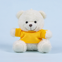 Porte-clés Ourson en Peluche Adorable, Breloque de Sac, Jouet en Peluche pour Sac à Dos, Logo Personnalisé Disponible, Cadeau Doux pour Couples, Anniversaires, Enfants
