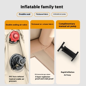 Tienda de Campaña Inflable Portátil para Exteriores, Resistente a la Lluvia, Totalmente Automática, Sin Necesidad de Instalación, Cabaña de <span class=keywords><strong>Bosque</strong></span> - Product Image 3