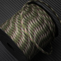 Corde en paracorde de haute qualité en polyester résistant aux déchirures à 9 brins de 4 mm, corde de survie haute résistance, 50 m/rouleau