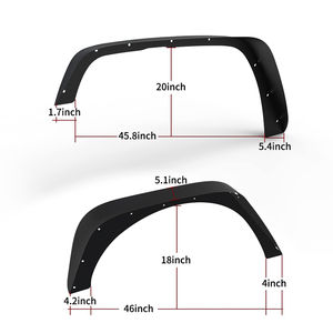 NEWWIND Pièces automobiles en acier Garde-boue de roue Bandes d'élargissement d'aile 4x4 Accessoires tout-terrain <span class=keywords><strong>Fender</strong></span> Flares pour <span class=keywords><strong>Wrangler</strong></span> <span class=keywords><strong>JK</strong></span> - Product Image 2