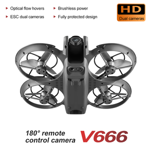 Ngoài trời tầm xa zai V666 mini đồ chơi Drone điều khiển máy bay không chổi than động cơ điều khiển từ xa màn hình dòng chảy có thể gập lại <span class=keywords><strong>quadcopter</strong></span> - Product Image 4