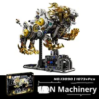 Nouveau Mj13090 Lion Building Block Set DIY Jouet en plastique pour enfants Assemblage Cadeau Figure Garçon Conception mécanique avec emballage