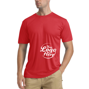 Col playeras maillots de bain pour hommes Rash Guard SPF T-shirt de soleil à manches courtes UPF 50 séchage rapide léger eau de pêche - Product Image 1